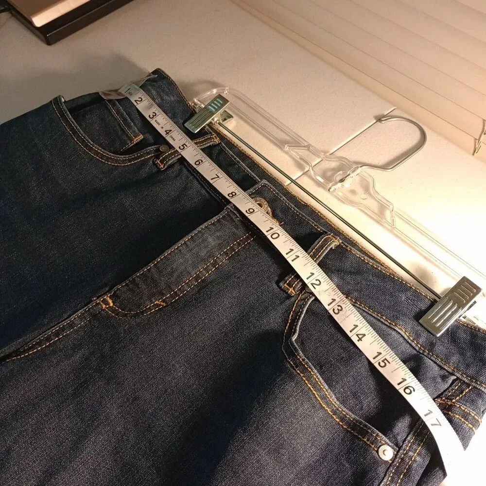 Style & Co Curvy Bootcut Jeans Women's 14S Blue Medium Wash Mid Rise